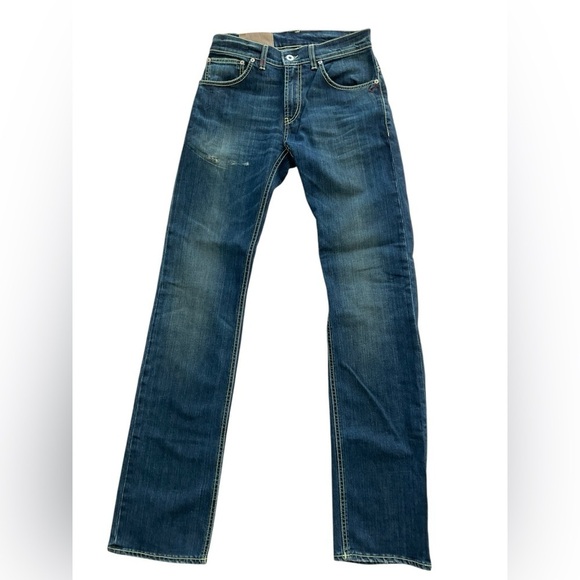 NWT DONDUP JEANS UP064 050U Skinny Mid Rise Sydney Wash Italy 30X34.5 Logo $195 - Picture 1 of 9